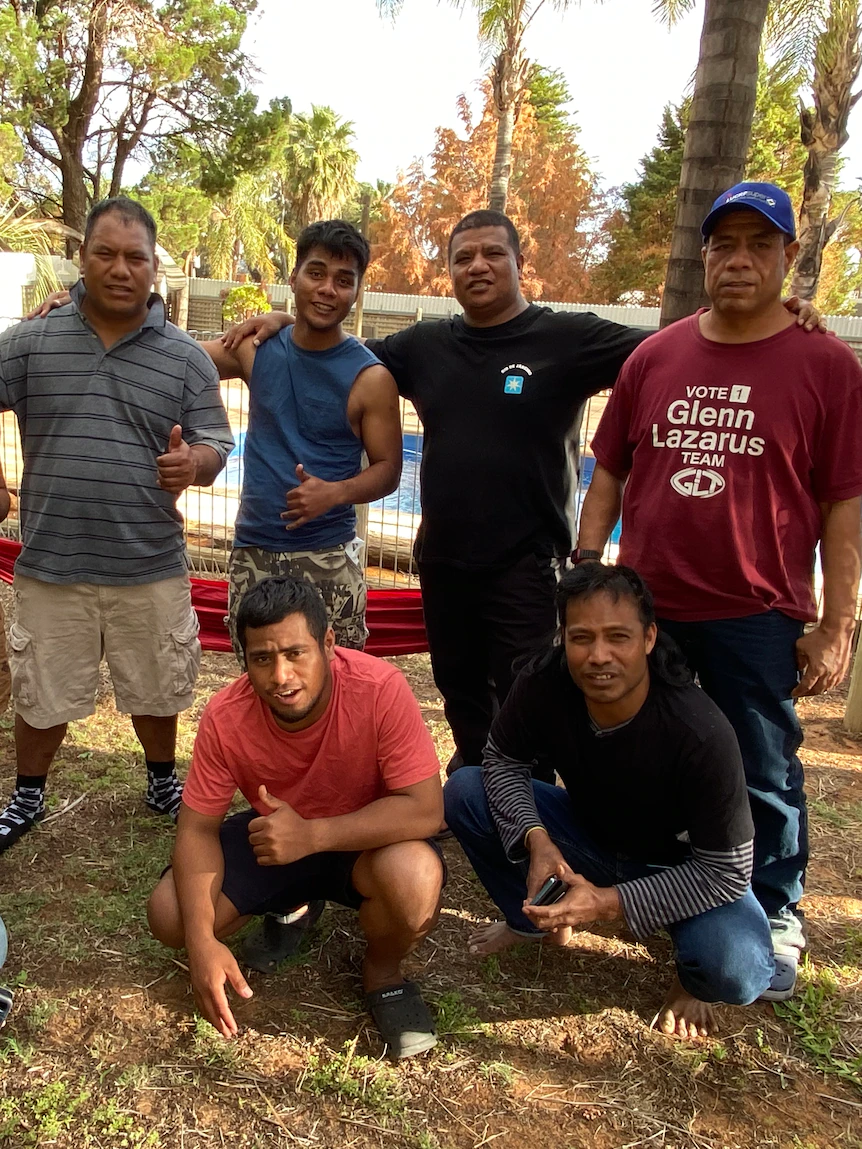 Stranded Kiribati sailors find work picking fruit in SA's Riverland