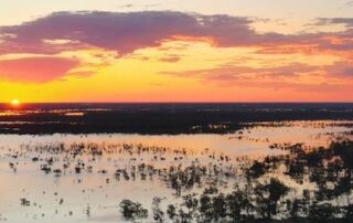 renmark-flooding-at-sunset