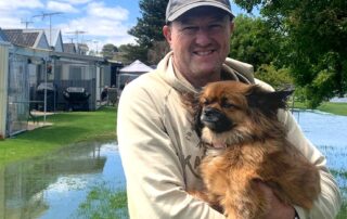 high-river-flows,-strong-winds-and-high-tides-lead-to-flooding-near-mouth-of-murray