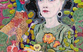 national-treasure-maggie-beer-reveals-favourite-fruits-and-vegetables-in-‘absolutely-psychedelic-fantasy’-portrait