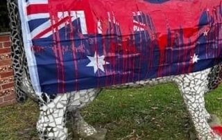 ngarrindjeri-elder-disappointed-by-paint-attack-on-‘apolitical’-cow-statue-in-mt-compass