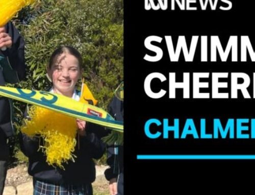 Olympian Kyle Chalmers cheered on by hometown swimmers