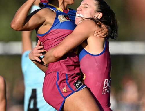 Lions kick last-gasp goal in AFLW win over Crows as Kangaroos get past Tigers